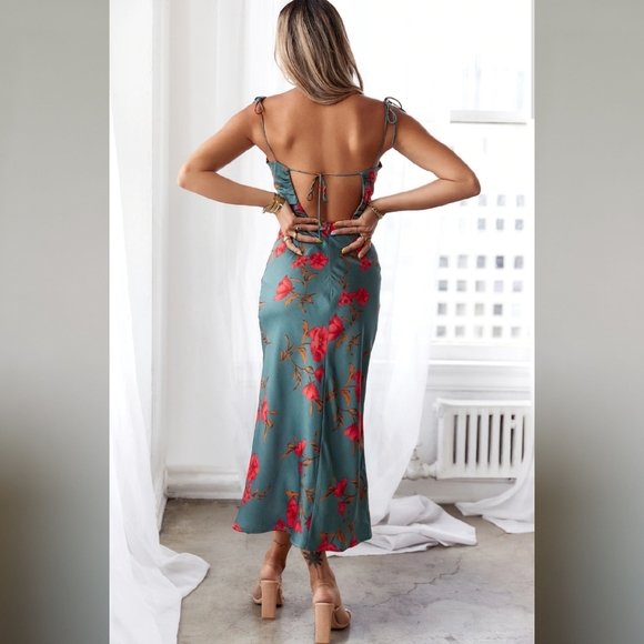 HELLO MOLLY FOOL ME ONCE MIDI DRESS Size XS - Picture 2 of 5